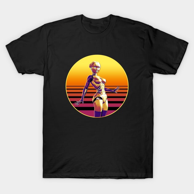 Gynoid Sunset 2.0 T-Shirt by ChrisOConnell